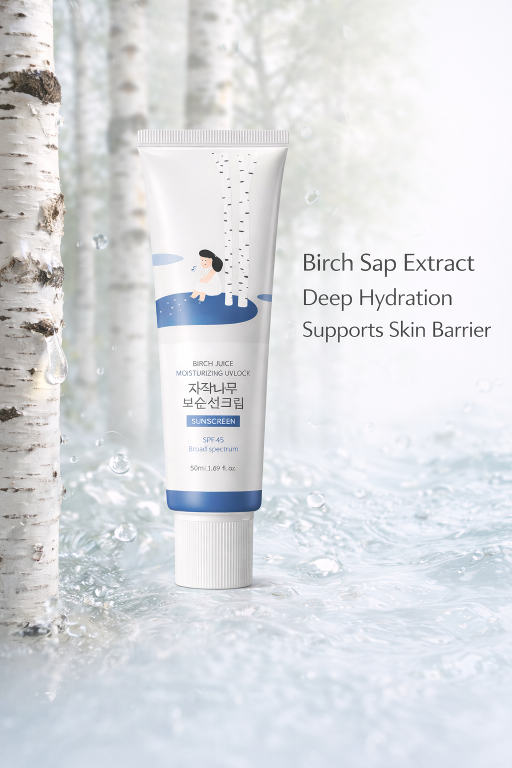 ROUND LAB Birch Juice Sunscreen SPF50+ (50ml)